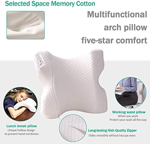 Alevmoom Cuddle Pillow for Coupal Memory Pecont Decont travesseiro cervical abraçando travesseiro em forma de túnel