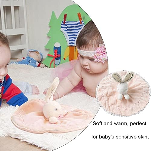 Segurança do coelho Consolador de bebê, cobertor macio e fofinho, toalha calmante personalizada para recém-nascidos