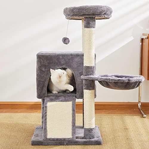 Ｋｌｋｃｍｓ Torre de gato com postes de arranhões Stand Stand Stand Poldes Protector Platata