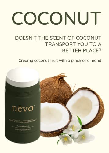 Nevo Multi Scent Deodorant Bust com camadas | Desodorante natural orgânico para mulheres e homens | Vegan, crueldade