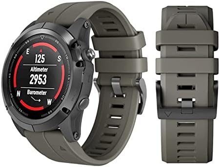 Murve 26 mm Silicone Smart Watch Band para Garmin Fenix ​​7 7x 6 6x 6xPro 5x mais 935 3HR RELUMA RÁPIDO FASE
