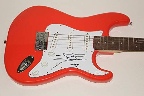 Sam Smith assinou o Autograph Fender Brand Guitar