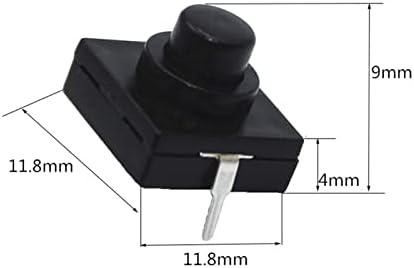 Micro interruptora gooffy 100pcs Ultra-fiblumol interruptor da chave da chave 12 * 12 * 9,4mm Switch de lanterna