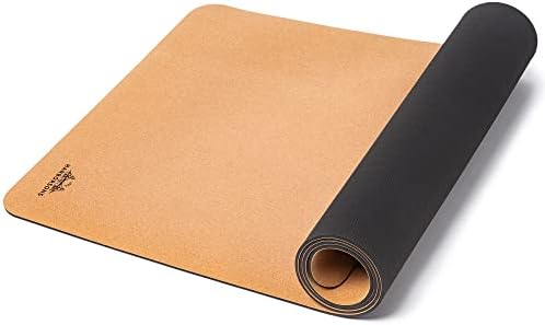 Luxo Cork Yoga Mat- Hot Yoga Mat 5mm com tira de transporte de ioga Bikram- tapetes de ioga extra grossos- tapete