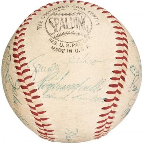 Jackie Robinson Roy Campanella 1956 Brooklyn Dodgers Team assinou Baseball PSA - Bolalls autografados