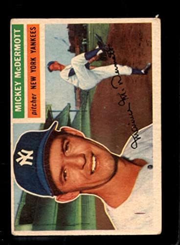 1956 Topps 340 Mickey McDermott VG Yankees