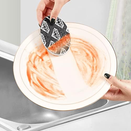 Kigai 3 PCs Limpeza Esponja Esponja Odor Ponto de limpeza de cozinha grátis para lavar pratos esponja