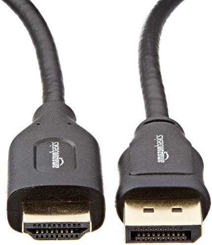 Basics Uni -Directional DisplayPort para HDMI Exibir cabo 4K@30Hz - 6 pés, 10 pacote, preto e