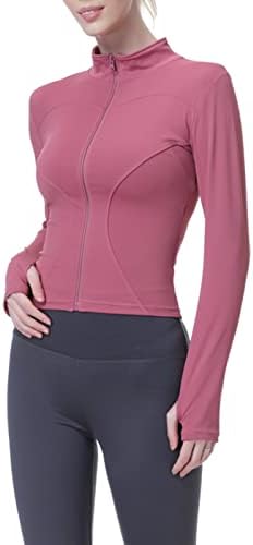 Grajtcin Lightweight Stretchy Athletic Workout Full Full Up Running Track Jackets for Women