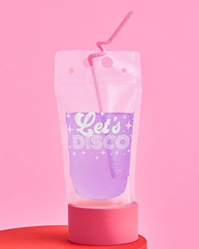 XO, Fetti Disco Party Drink Bolsa - 15 contagem | Copas de festa de despedida de solteira, última