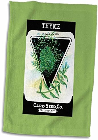 3drose thyme folhas largas ervas sementes de reprodução - toalhas - toalhas