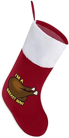 Peito de frango engraçado Homem de meias de Natal de Natal Tree Ornamentos de Papai Noel Decorações