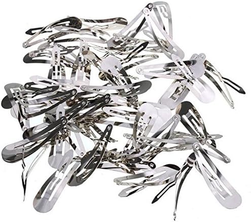 Metal Silver 50 Pcs mini pequenos clipes de cabelo de 30 mm
