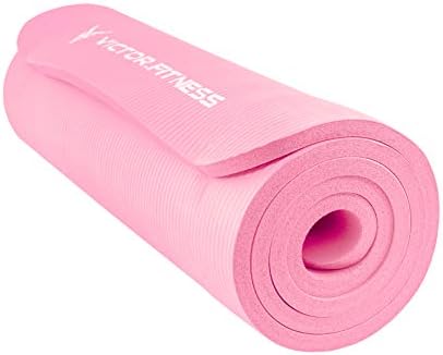 Victor Fitness Yoga Mat 1/2 polegada de espessura para todos