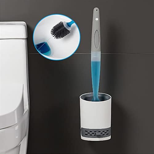 Zukeems pincel higiênico reabastecer líquido de silicone pincel de vaso sanitário longa alça longa ferramentas