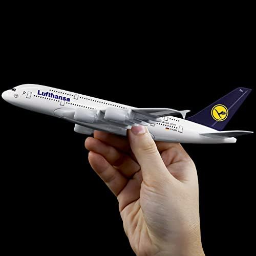 Busyflies 1: 300 escala Lufthansa A380 Modelos de avião de liga de liga do avião Diecast