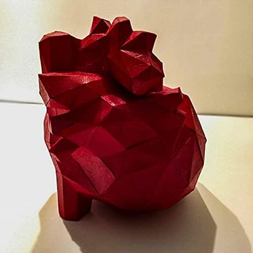WLL-DP Modelagem de coração geométrico artesanato artesanal escultura de papel diy