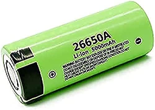 Baterias de lítio AA3.7V 5000mAh, alta capacidade 26650A Baterias de recarga de íons de lítio para lanterna