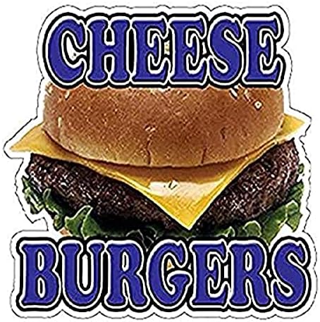 Cheeseburgers Decals de concessão Hamburger Cheese, 8