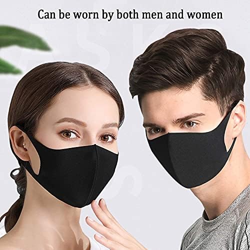 Covers de máscara facial de Ruoqi 10pcs com tampa elástica de laço de orelha anti-poeira, unissex, lavável e reutilizável