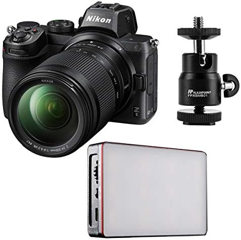 Câmera digital sem espelho Nikon Z5 Full Frame com Nikkor Z 24-200mm f/4-6,3 VR Lens de zoom-pacote com aputure