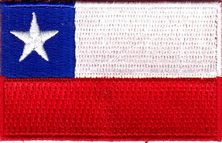Chile Flag Iron no patch