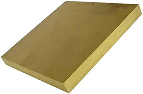 Haoktsb Placa de latão Brass Block Block quadrado Placa de cobre plana Diy comprimidos artesanais Material Material