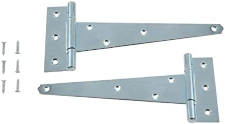 2pcs/conjunto de dobradiças com parafuso Metal 22,5 * 8,9 cm T dobradiça pendurada portão de porta de porta