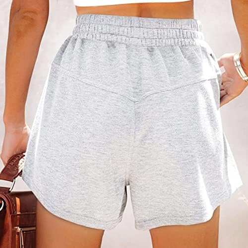 Shorts casuais para mulheres verão lounge confortável shorts de praia de colorido solto shorts altos shorts de