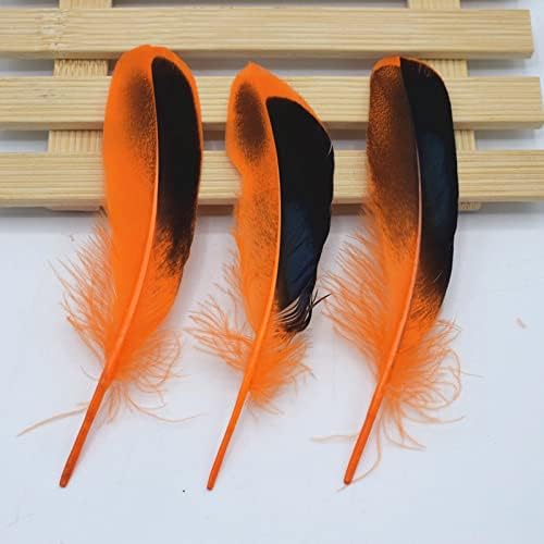 Zamihalaa 20 peças 12-15 cm Asas penas de pato selvagem penas para acessórios de roupas artesanais DIY