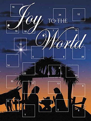 A história do calendário do advento de Natal de 2020 para crianças, contagem regressiva para o Natal, alegria para o mundo com abas de guias Pull, pacote de 12