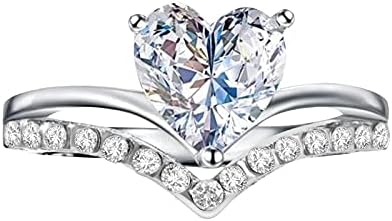 2023 Novo anel de noivado Princess personalizado em forma de zircão de feminino