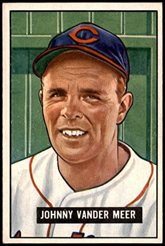 1951 Bowman 223 Johnny Vander Meer Cleveland Indians Ex/Mt Indians