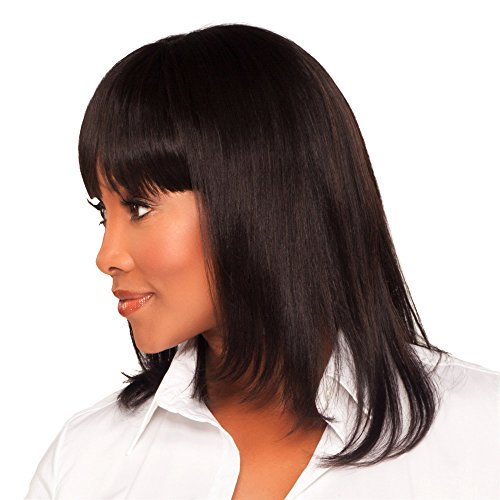 Vivica A. Fox H202-V Premium Human Hair, PS Cap Wig In Color 1b