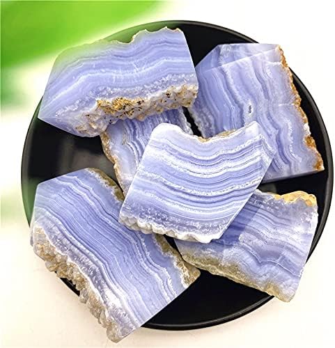 Seewoode ag216 1pc Raw Blue Blue Lace AGate Ponto Torre