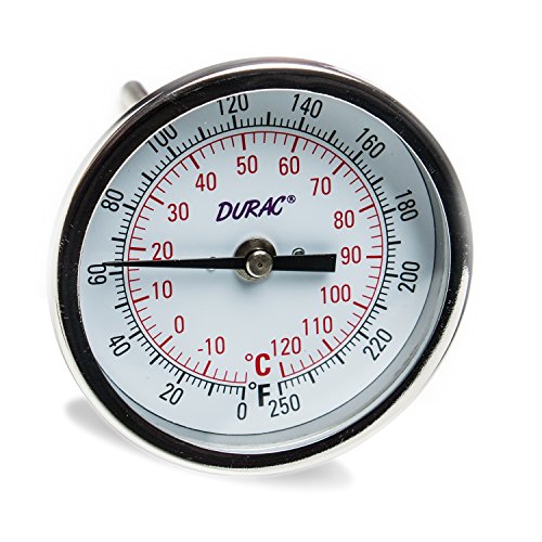 SP BEL-ART, H-B Durac Bi-Metalic Dial Termômetro; -20 a 120c, 1/2 pol.