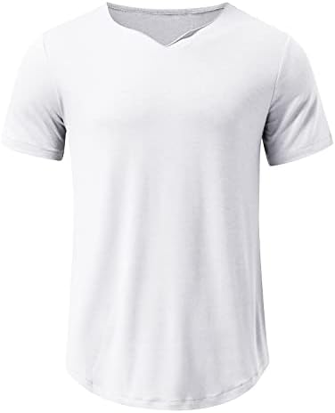 Camisetas de verão masculinas Treino de ginástica de manga curta Tops de cor sólida coragem de fitness camisetas