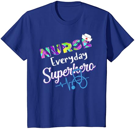 Enfermeira todos os dias super-heróis colorir camiseta do Dia das Enfermeiras Internacionais