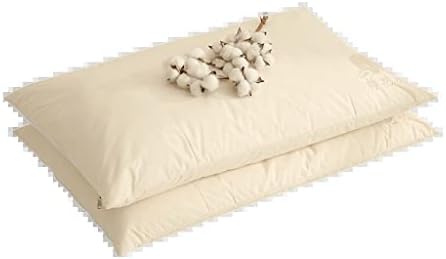 Travesseiro de algodão de algodão básico longo asuvud, travesseiro de algodão natural, travesseiro bordado