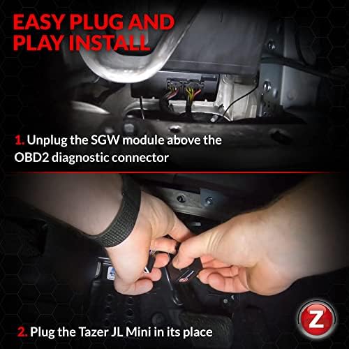 Z Automotive Tazer JL e JT Mini Programador - Personalize mais de 50 configurações compatíveis com Jeep Wrangler
