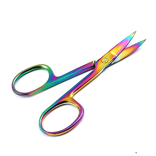 LAJA importações | Sobrancelha de aço inoxidável arco -íris e cabelo de tesoura de cabelo facial
