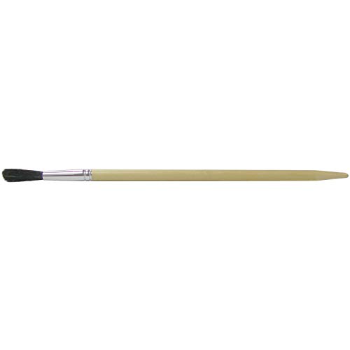 Weiler 41004 1/8 Brush de marcação, cerda preta, comprimento de acabamento de 3/4, alça longa
