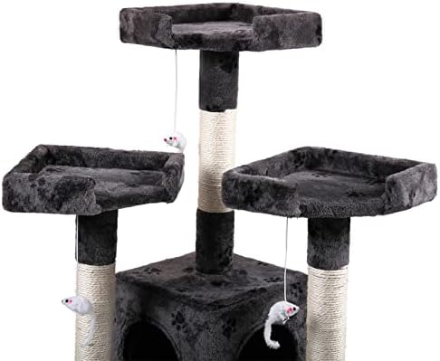 Árvore de gato estável árvore de gato moderno aconchegante e aconchegante gato brinquedos de gato gato árvore