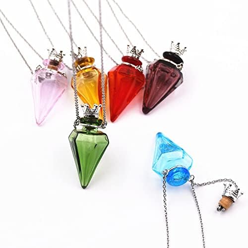 Bizben 1 peça Forma de diamante Difusor Perfume reabasteável colorido de colorido artesanal de pendente de aromaterapia