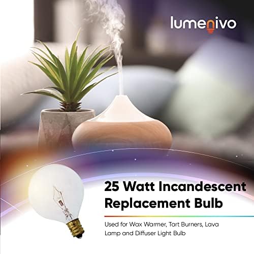 Bulbos de reposição de 25 watts Scentsy por lumenivo - lâmpadas transparentes de 25W para aquecedores