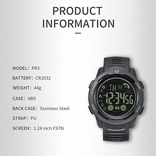 7ZY PR3 Smart Watch Men Outdoor IP68 5ATM Smartwatch Smartwatch Running Cronógrafo Relógio para iOS para Andriod