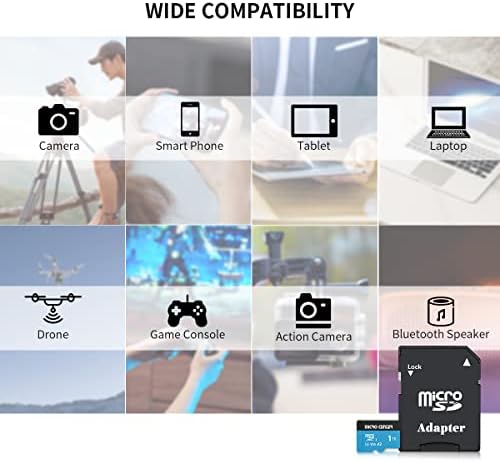 Micro Center Performance 1TB MicroSDXC, A2 Micro SD Card, UHS-I C10 U3 V30 A2 4K VÍDEO DE VÍDEO FLASH