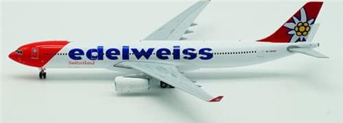 JC Wings Suíça Edelweiss para Airbus A330-300 HB-JHR 1/200 Aeronave Diecast Modelo pré-construído