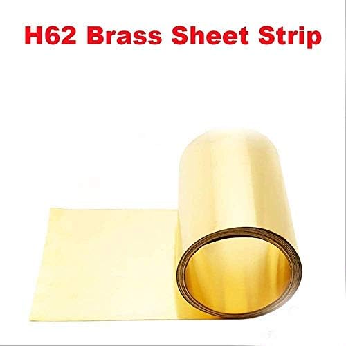 Haoktsb Placa Brass Folha de latão Rolo de latão Film de alta pureza Filme de bronze folha de cobre, 200x500x0.15mm