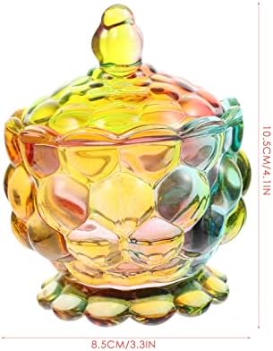 Hemoton Christmas Decor Docer Dandy Prison Colorido Cristal Candy Jar